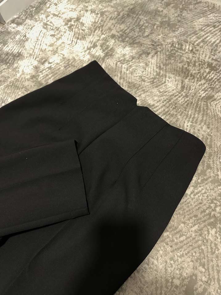 Zara Siyah Kadın Kumaş Pantolon Regular Fit - Görsel 5