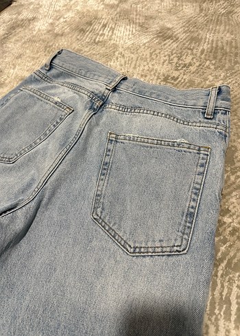 Zara Açık Mavi Bol Kesim Kadın Kot Pantolon - Görsel 6