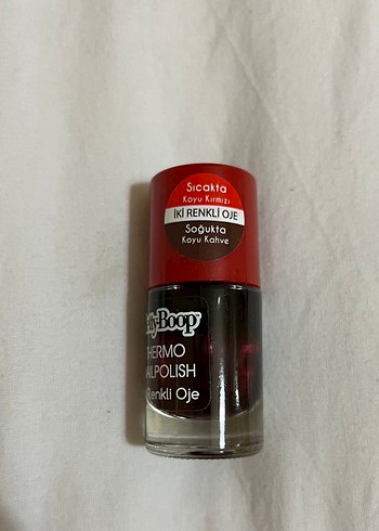 Betty Boop Termo İki Renkli Bordo Oje - Görsel 2
