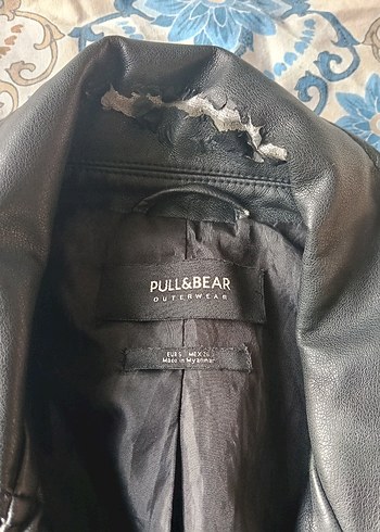 Siyah Deri Kadın Biker Ceket - Görsel 3