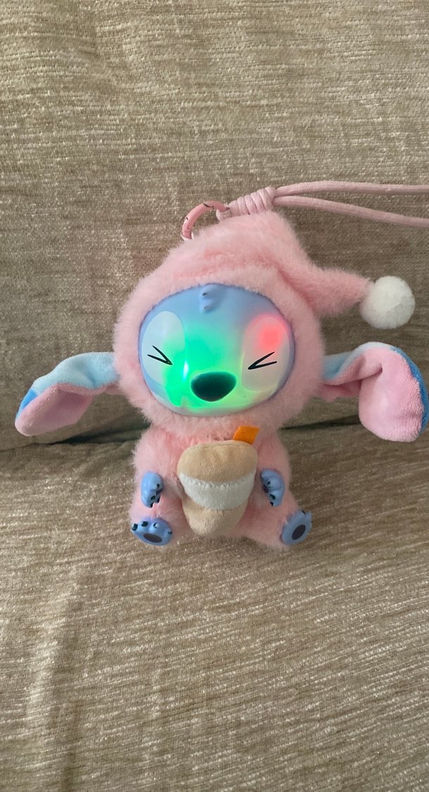 Pastel Pembe Peluş Oyuncak Anahtarlık - Görsel 2