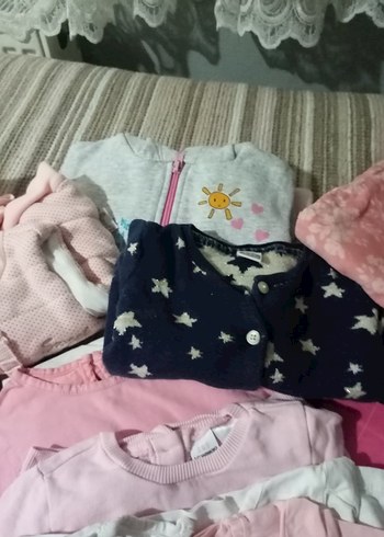 Toplu kıyafet. Kız Çocuk Pembe Kapüşonlu Fermuarlı Ceket - Görsel 4