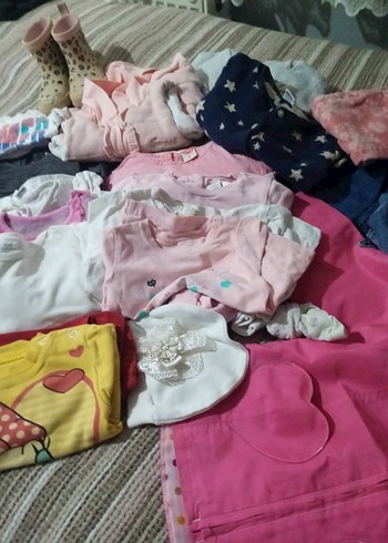 Toplu kıyafet. Kız Çocuk Pembe Kapüşonlu Fermuarlı Ceket - Görsel 3