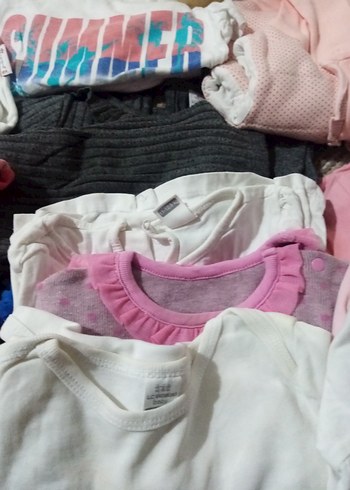 Toplu kıyafet. Kız Çocuk Pembe Kapüşonlu Fermuarlı Ceket - Görsel 7