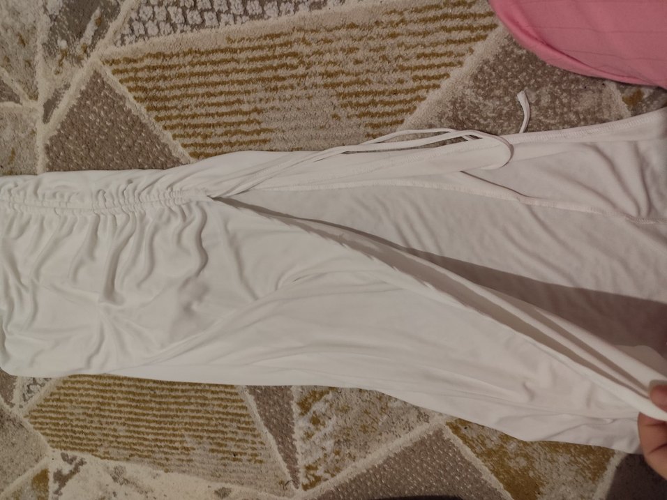 Bohem Tarz Uzun Beyaz elbise - Görsel 2