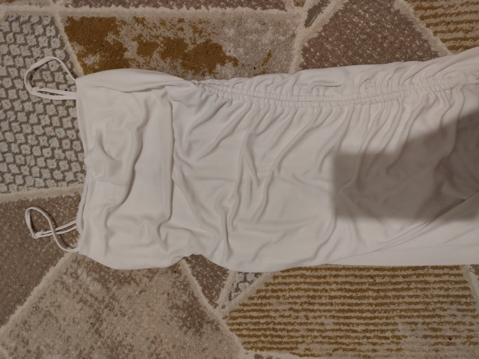 Bohem Tarz Uzun Beyaz elbise - Görsel 3