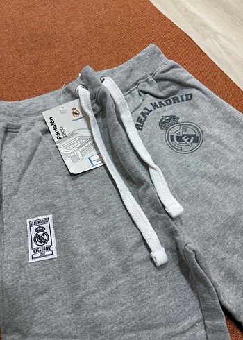 Real Madrid Baskılı Gri Erkek Eşofman Altı