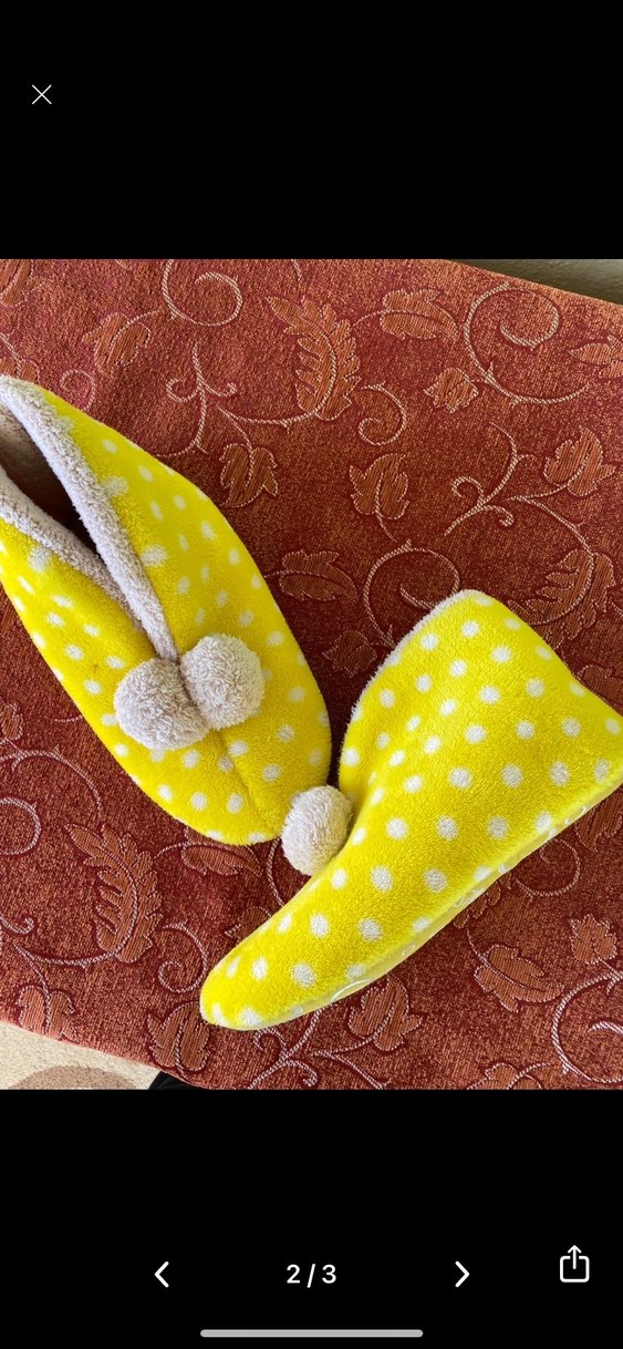 Sarı Ponponlu Panduf - Görsel 2