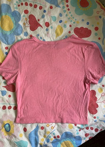 Zara Pembe Crop - Görsel 3