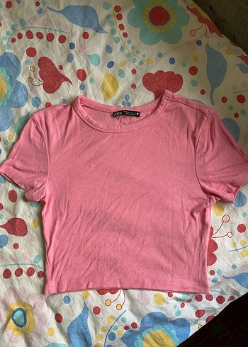 Zara Pembe Crop - Görsel 2