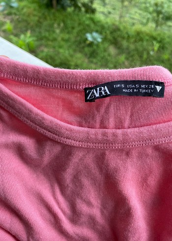 Zara Pembe Crop - Görsel 6