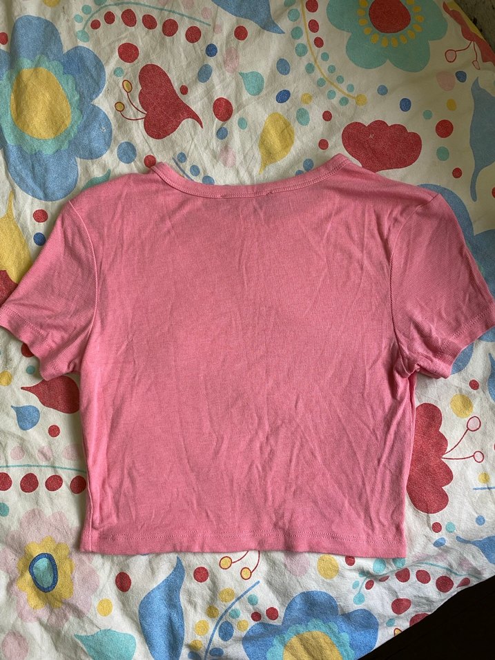 Zara Pembe Crop - Görsel 3