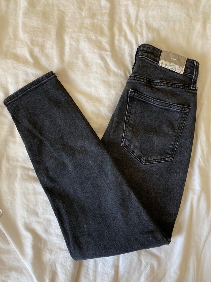 Siyah Mom Jean - Görsel 4