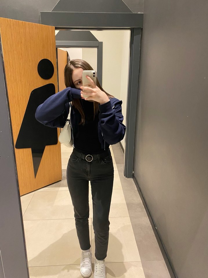 Siyah Mom Jean - Görsel 2