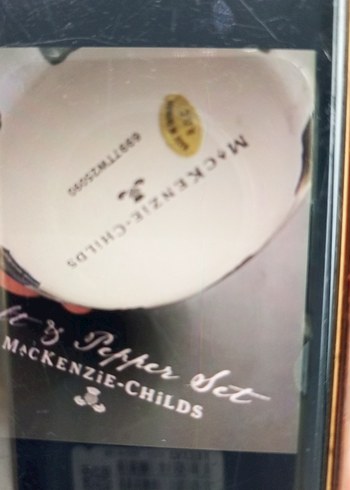 Mackenzie-Childs Siyah Beyaz Kupa - Görsel 3