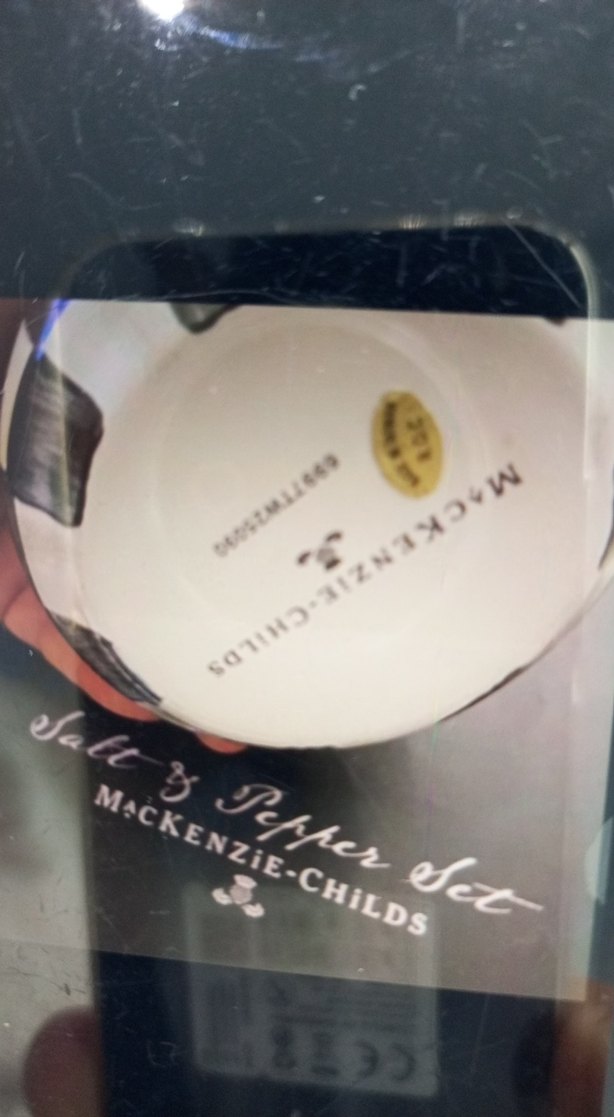 Mackenzie-Childs Siyah Beyaz Kupa - Görsel 2