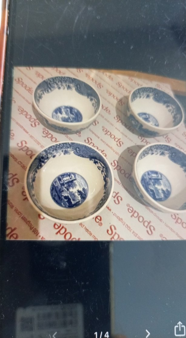 Spode Mavi Desenli 4'lü Kase Seti - Görsel 2