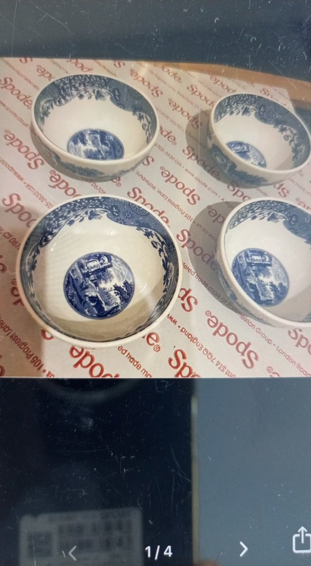 Spode Mavi Desenli 4'lü Kase Seti - Görsel 3