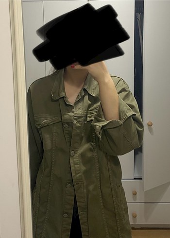 Zara Kot ceket oversize haki