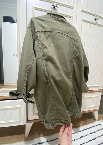 universal Beden Kot ceket oversize haki