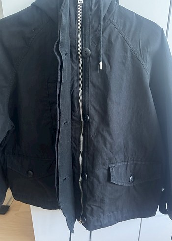 Düğmeli Siyah Kadın Ceket - Görsel 4