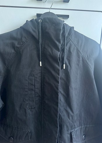 Düğmeli Siyah Kadın Ceket - Görsel 2