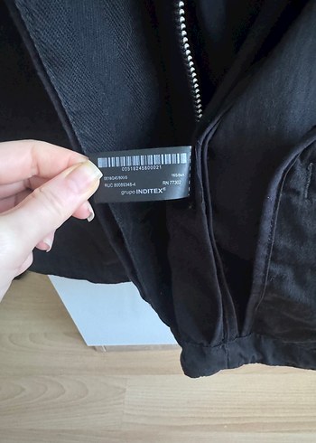 Düğmeli Siyah Kadın Ceket - Görsel 6