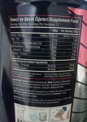 Big Joy Arginine ve Whey Protein Tozu - Görsel 3