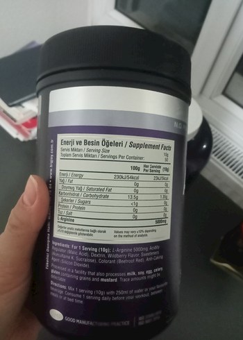 Big Joy Arginine ve Whey Protein Tozu - Görsel 2