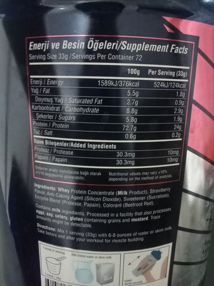 Big Joy Arginine ve Whey Protein Tozu - Görsel 3