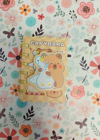 Capibaralı Cırtlı Mini Not Defteri