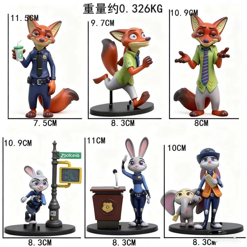 Zootopia Renkli Figür Adeti - Görsel 3