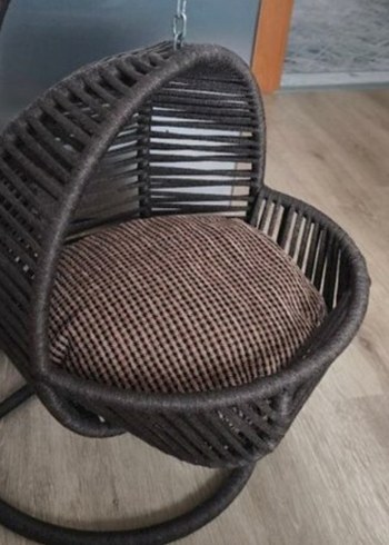 Kahverengi Sallanan Sepet Bebek Beşiği