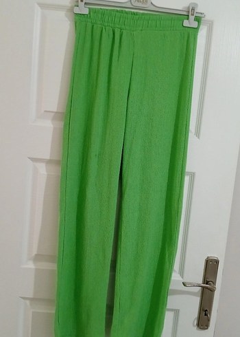 Yeşil Bol Kesim Kadın Pantolon - Görsel 2