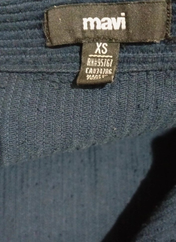 Lacivert Kadın Denim Gömlek - Görsel 2