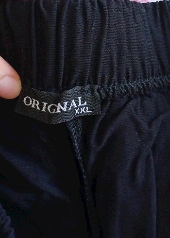 Siyah Midi Kadın Salaş Kumaş Pantolon - Görsel 3