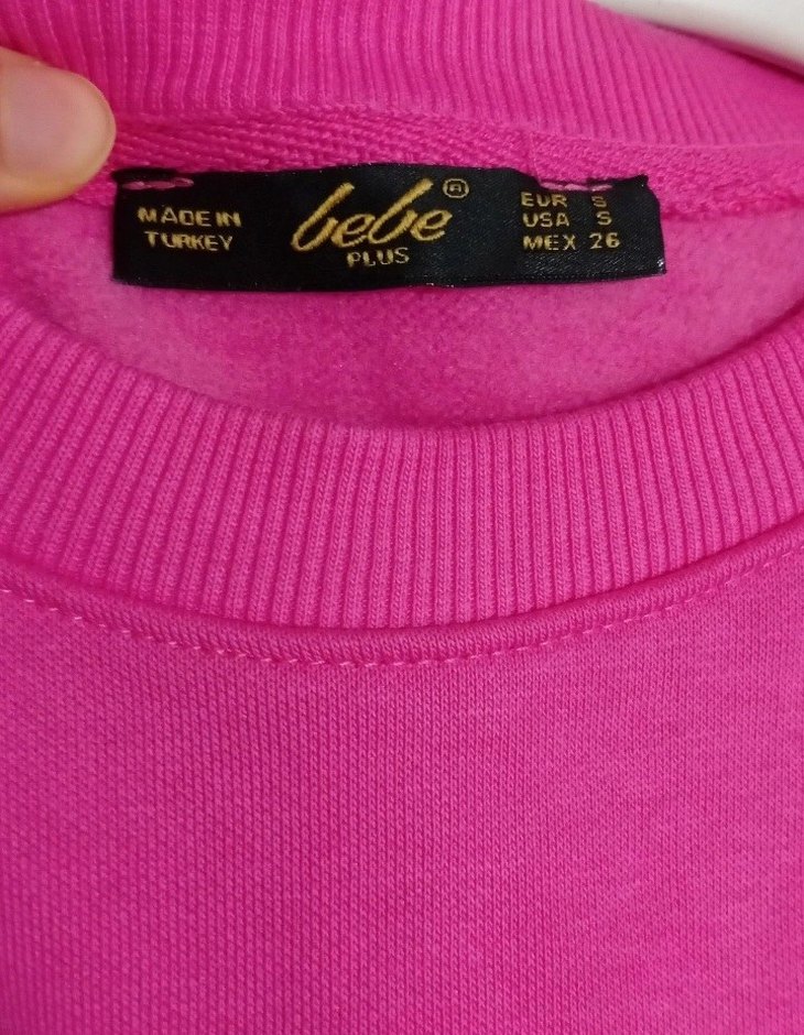Pembe Sweatshirt, Uzun Kollu, Pilili - Görsel 2