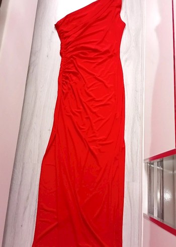 Kırmızı Drapeli Uzun Pareo - Görsel 2