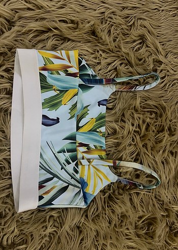 Desenli İnce Askılı Spor Sütyeni - Görsel 3