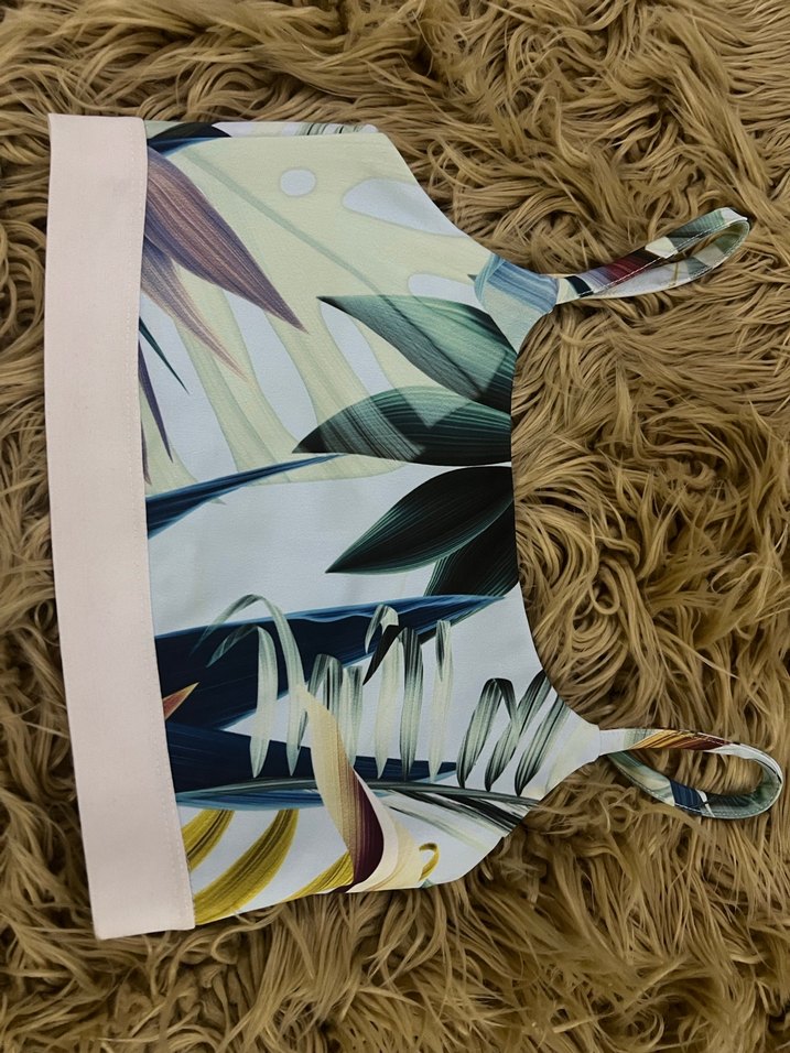 Desenli İnce Askılı Spor Sütyeni - Görsel 4