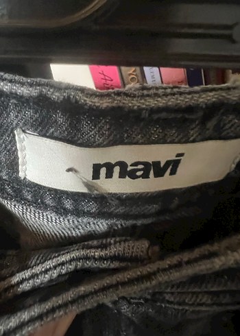 Gri Bol Kesim Midi Kadın Denim Pantolon - Görsel 2