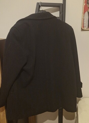 42 Beden siyah Renk Kaşe kaban
