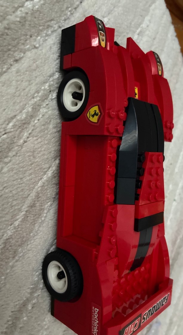 Kırmızı Lego Parçalı Oyuncak Araba - Görsel 3