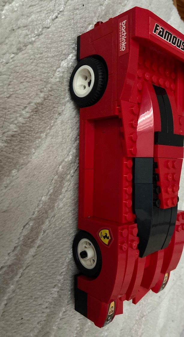 Kırmızı Lego Parçalı Oyuncak Araba - Görsel 2