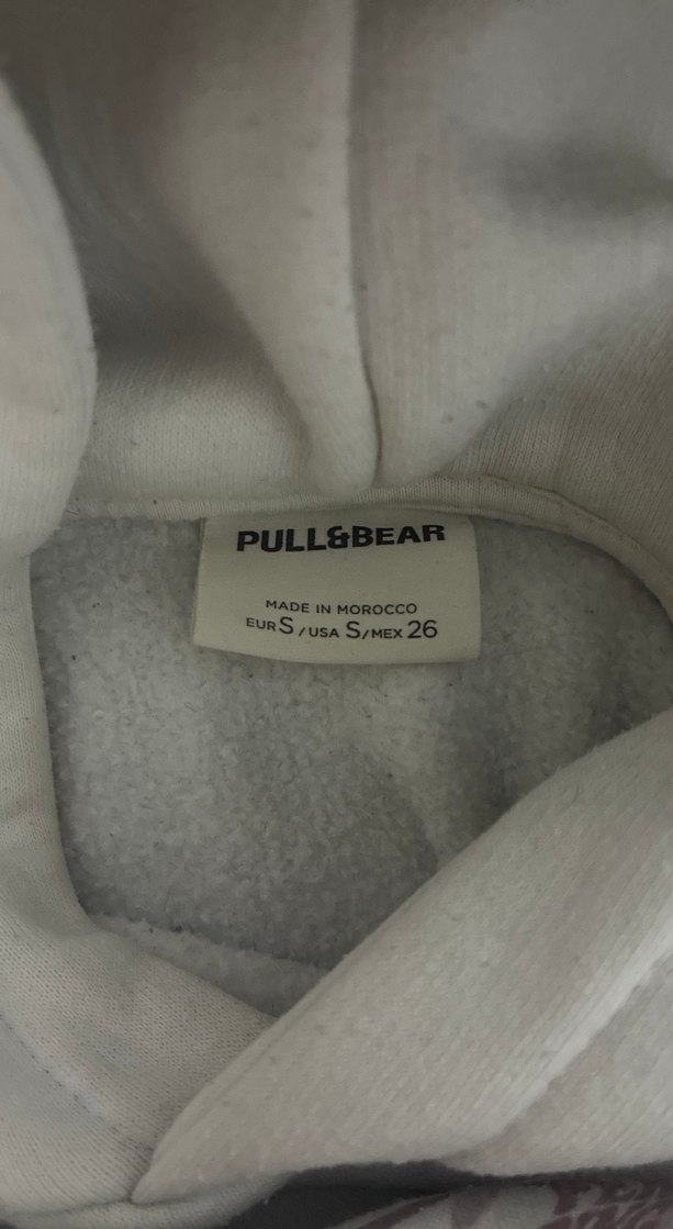 Kapüşonlu Beyaz Kadın Sweatshirt - Görsel 4