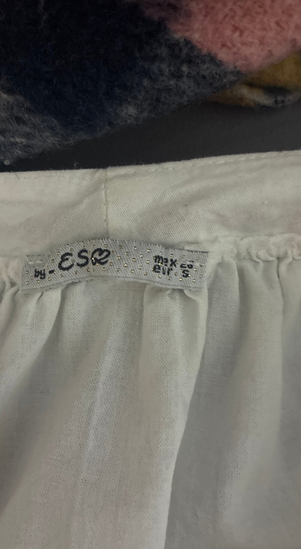 Pamuklu İşlemeli Beyaz - Görsel 4