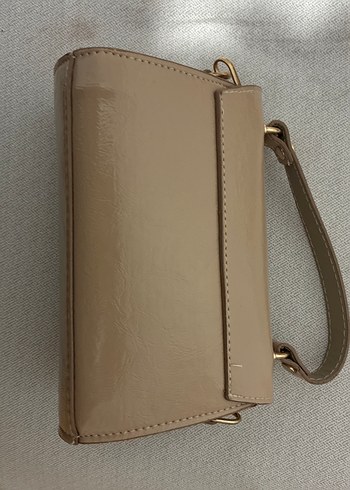 Bej Deri Tokalı Kadın Çanta - Görsel 2