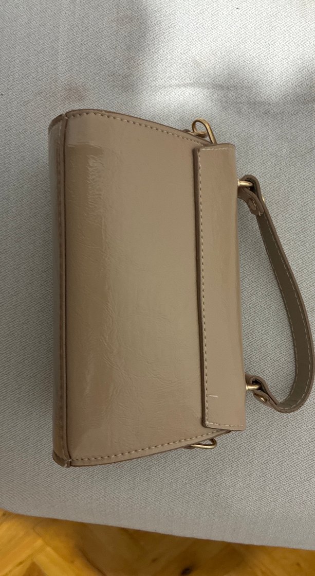 Bej Deri Tokalı Kadın Çanta - Görsel 2