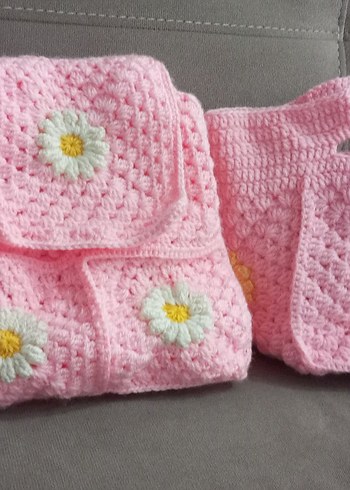 Nakışlı Pembe Bebek Çantası