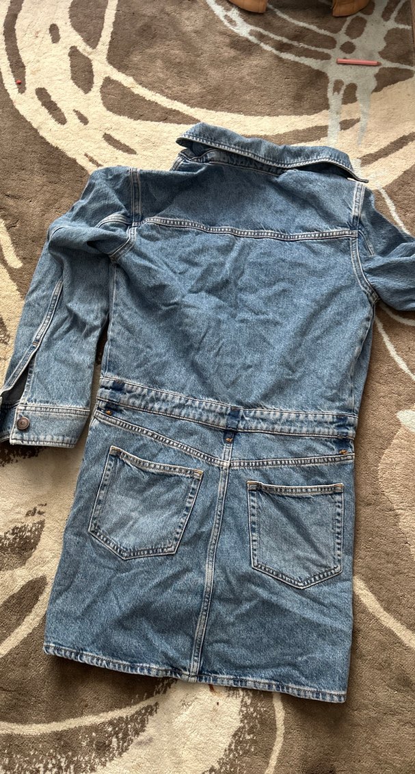 Kadın Mavi Denim Ceket - Görsel 3